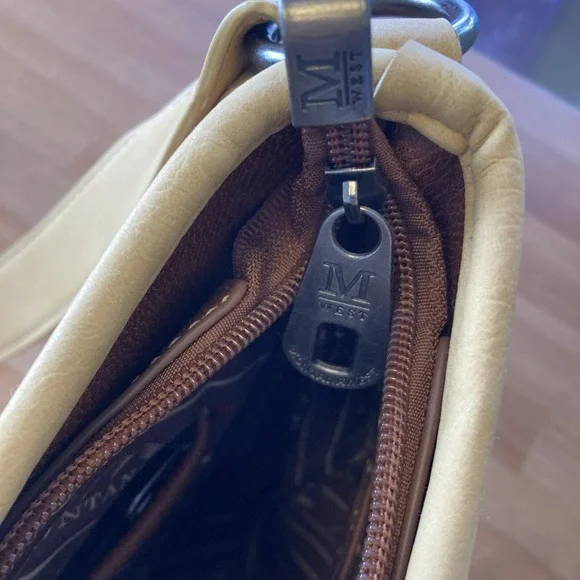 Montana West Purse Bag Brown Aztec Southwest Embossed Rivets Great Condition - Picture 12 of 16